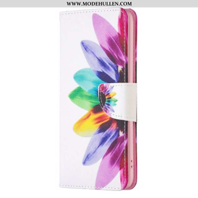 Flip Case Für Xiaomi Redmi Note 12 5G Aquarellblume
