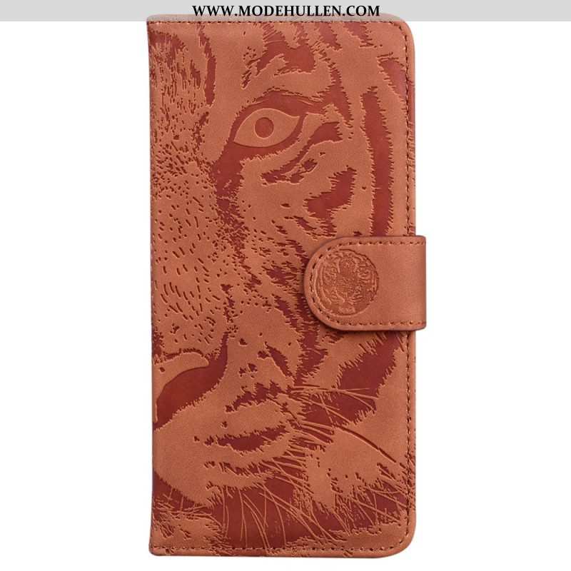 Flip Case Für Xiaomi Redmi Note 12 5G Tiger-fußabdruck