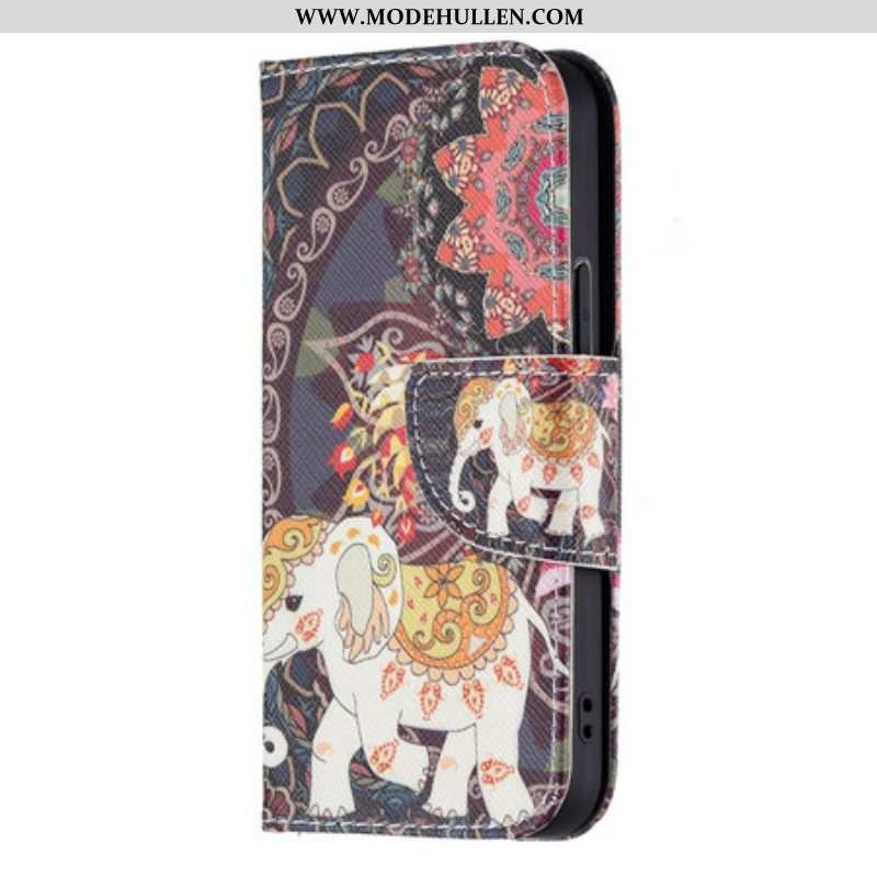 Flip Case Für iPhone 13 Mini Indischer Elefant