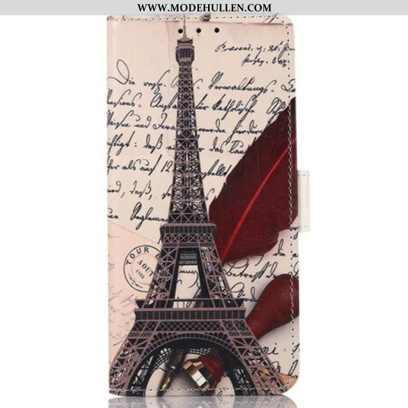 Flip Case Für iPhone 13 Pro Max Der Eiffelturm Des Dichters