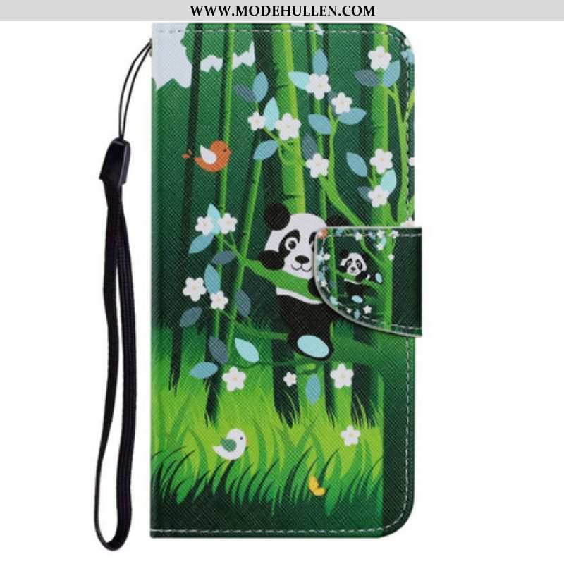 Flip Case Für iPhone 13 Pro Panda-spaziergang