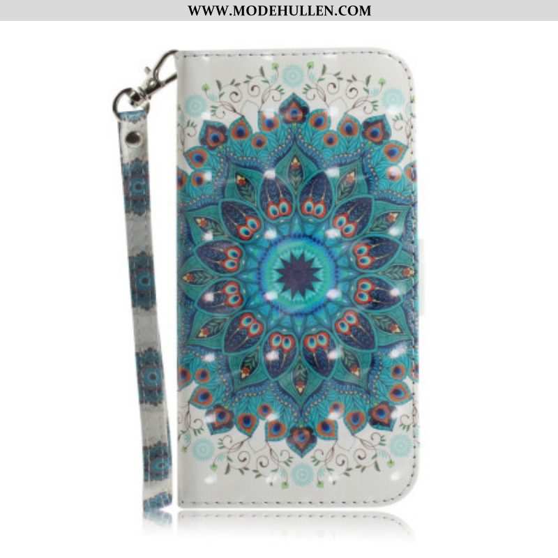 Flip Case Für iPhone 14 Plus Mit Kordel Riemchen-mandala