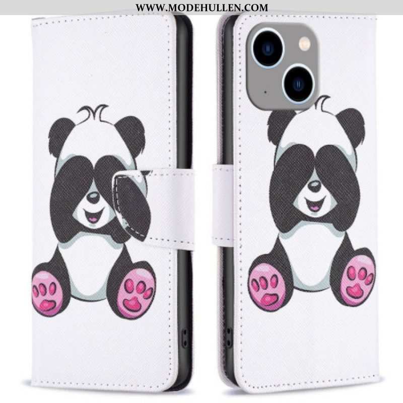Flip Case Für iPhone 14 Plus Panda-spaß