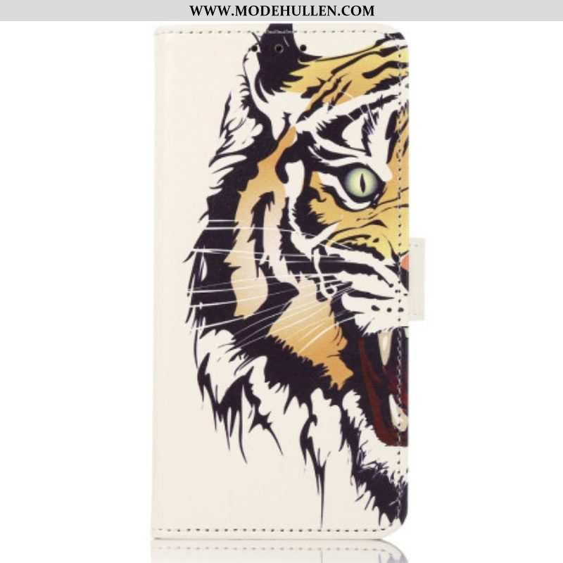 Flip Case Für iPhone 14 Pro Max Wilder Tiger