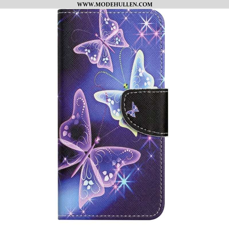 Flip Case Für iPhone 14 Pro Schmetterlinge