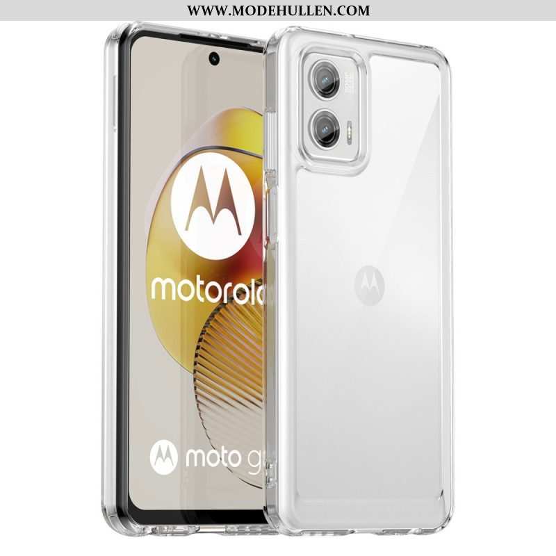 Handyhülle Für Moto G73 5G Transparenter Hybrid