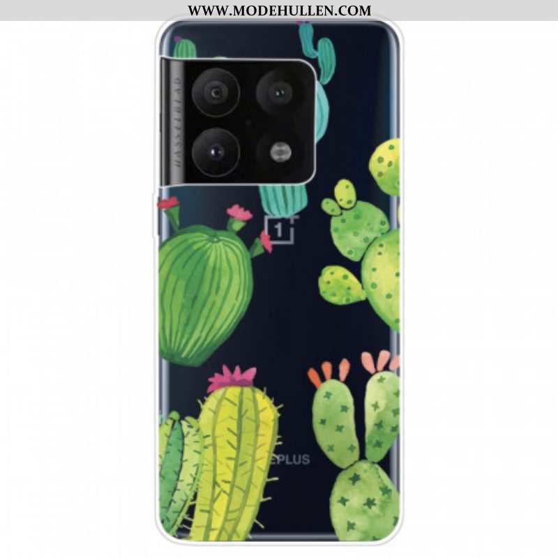 Handyhülle Für OnePlus 10 Pro 5G Aquarellkakteen