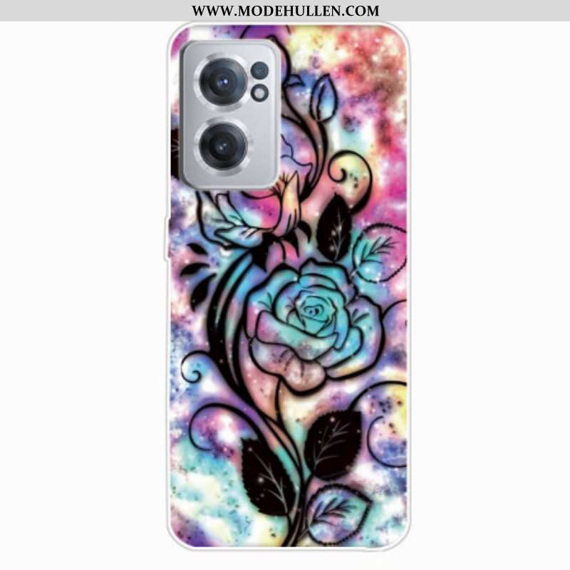 Handyhülle Für OnePlus Nord CE 2 5G Psychedelische Blumen