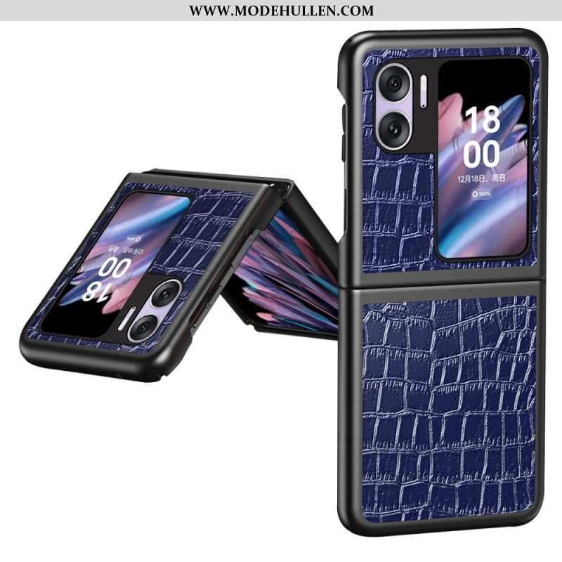 Handyhülle Für Oppo Find N2 Flip Flip Case Krokodil-textur