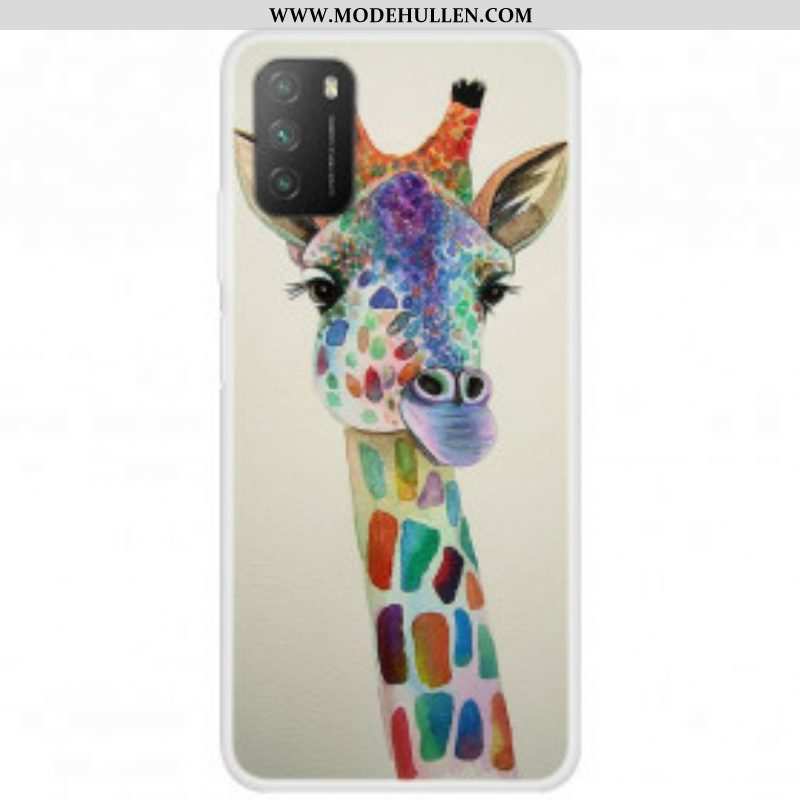 Handyhülle Für Poco M3 Bunte Giraffe