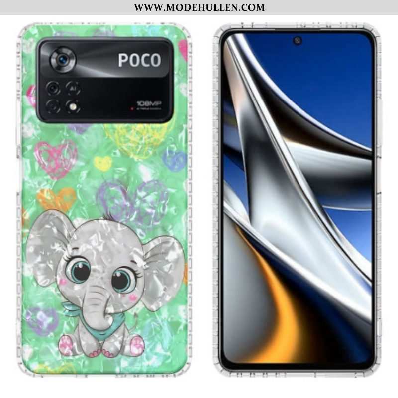 Handyhülle Für Poco X4 Pro 5G Stilvoller Elefant