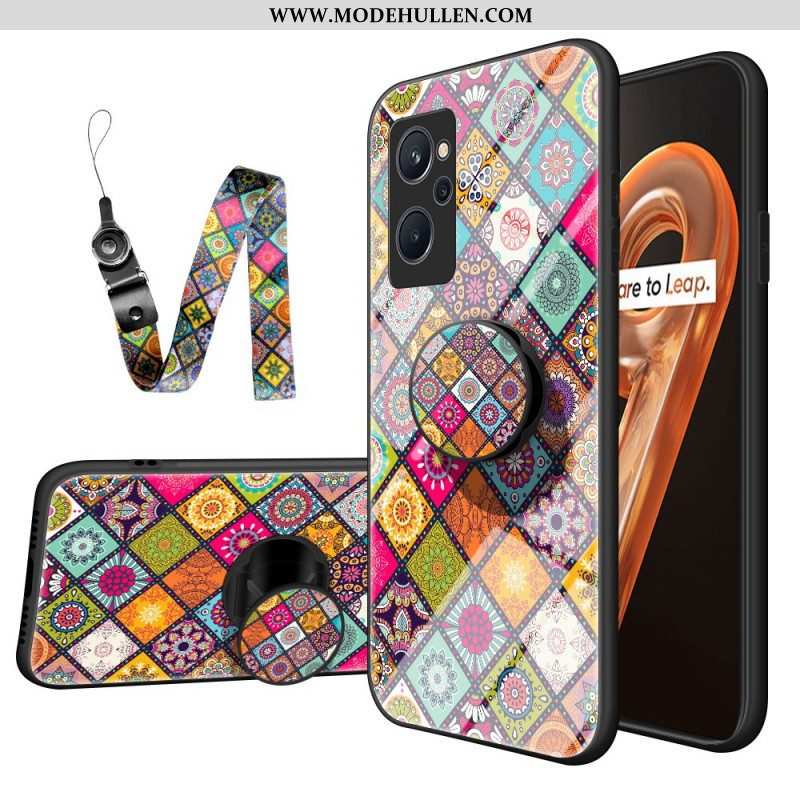 Handyhülle Für Realme 9i Patchwork-magnethalter