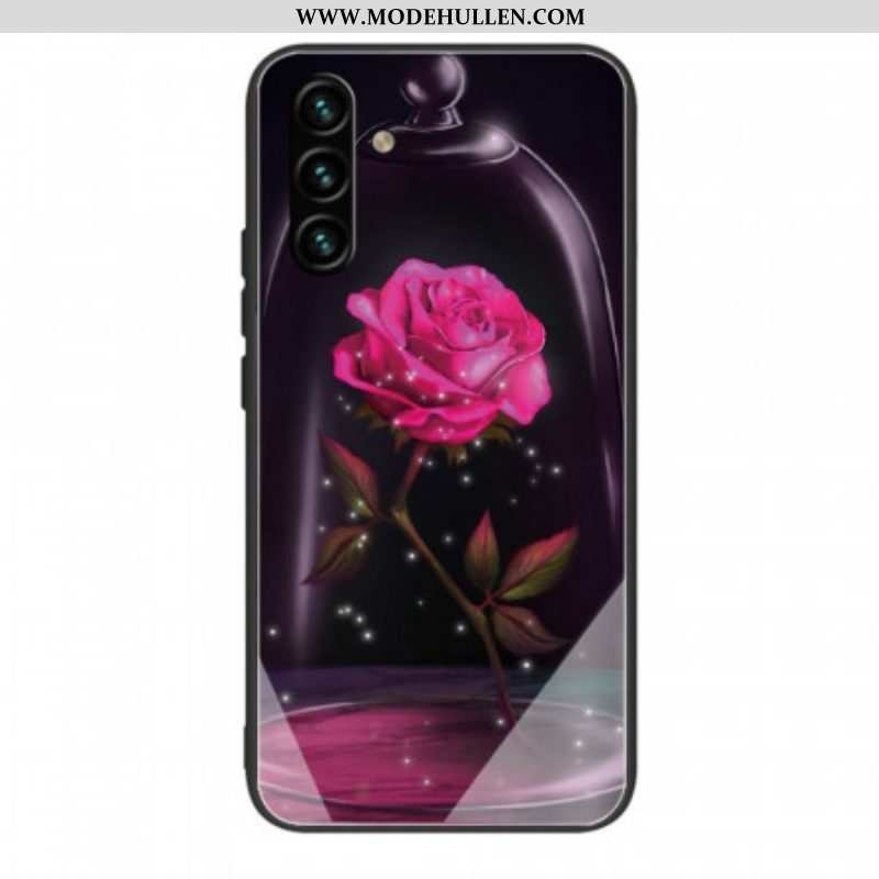 Handyhülle Für Samsung Galaxy A13 5G / A04s Magisches Rosa Gehärtetes Glas