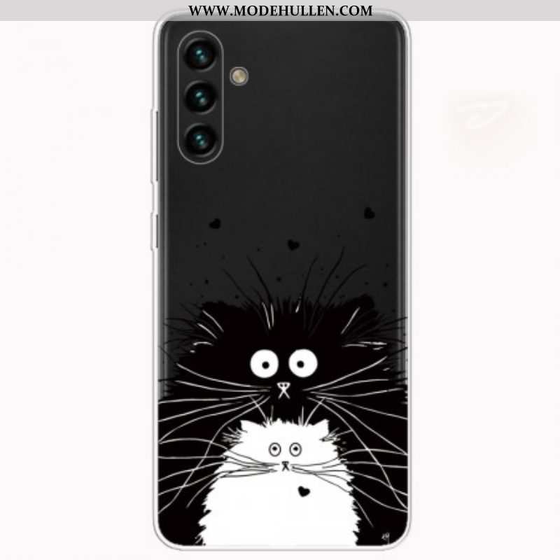 Handyhülle Für Samsung Galaxy A13 5G / A04s Schauen Sie Sich Die Katzen An