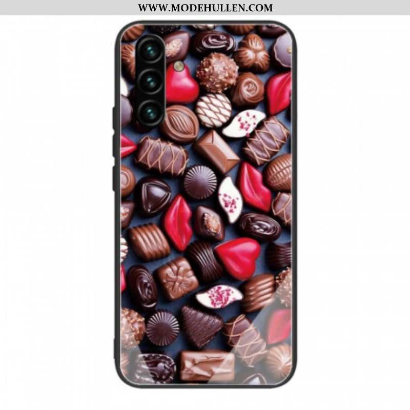 Handyhülle Für Samsung Galaxy A13 5G / A04s Schokoladengehärtetes Glas