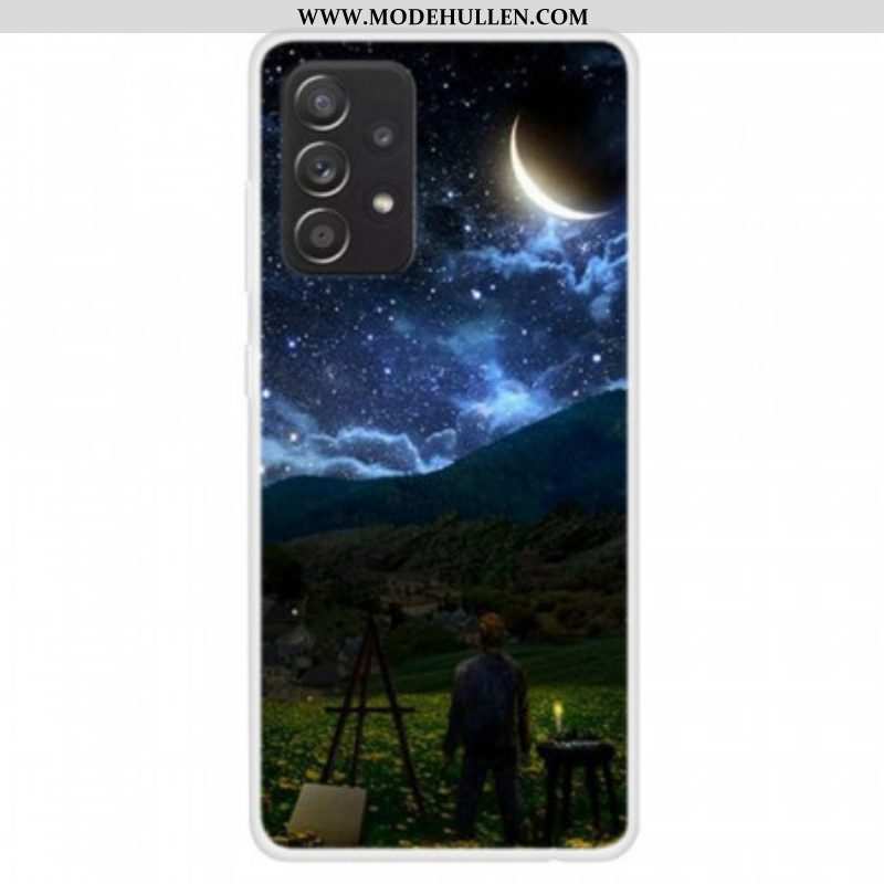 Handyhülle Für Samsung Galaxy A13 Maler In Der Nacht