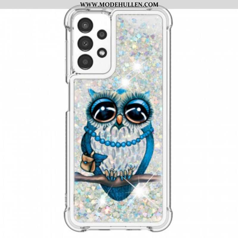 Handyhülle Für Samsung Galaxy A13 Miss Owl Pailletten