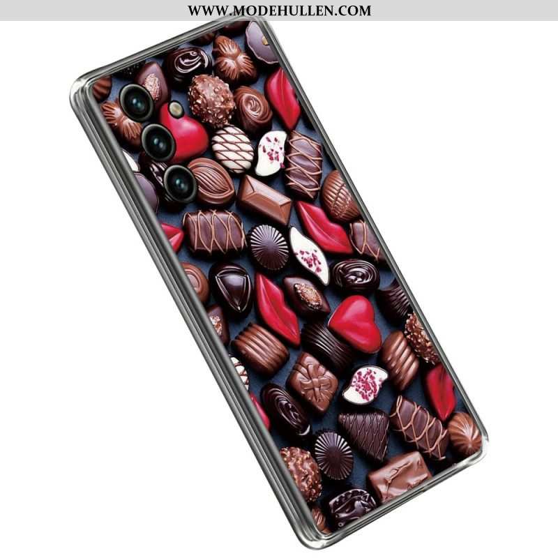 Handyhülle Für Samsung Galaxy A14 / A14 5G Flexible Schokolade