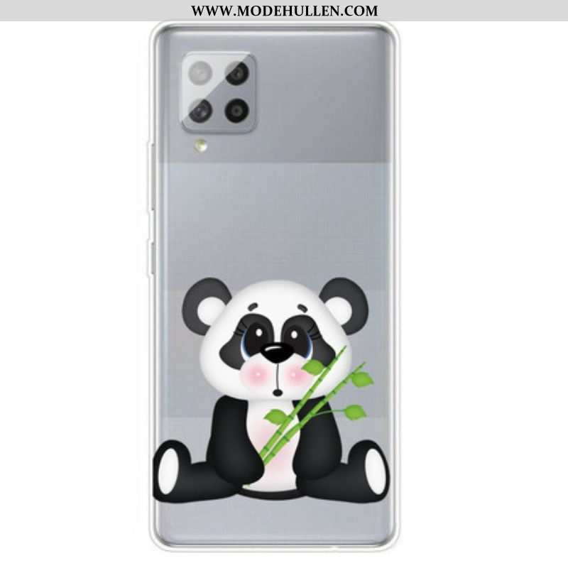 Handyhülle Für Samsung Galaxy A42 5G Nahtloser Trauriger Panda