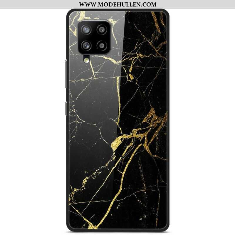 Handyhülle Für Samsung Galaxy A42 5G Supreme Marble Gehärtetes Glas