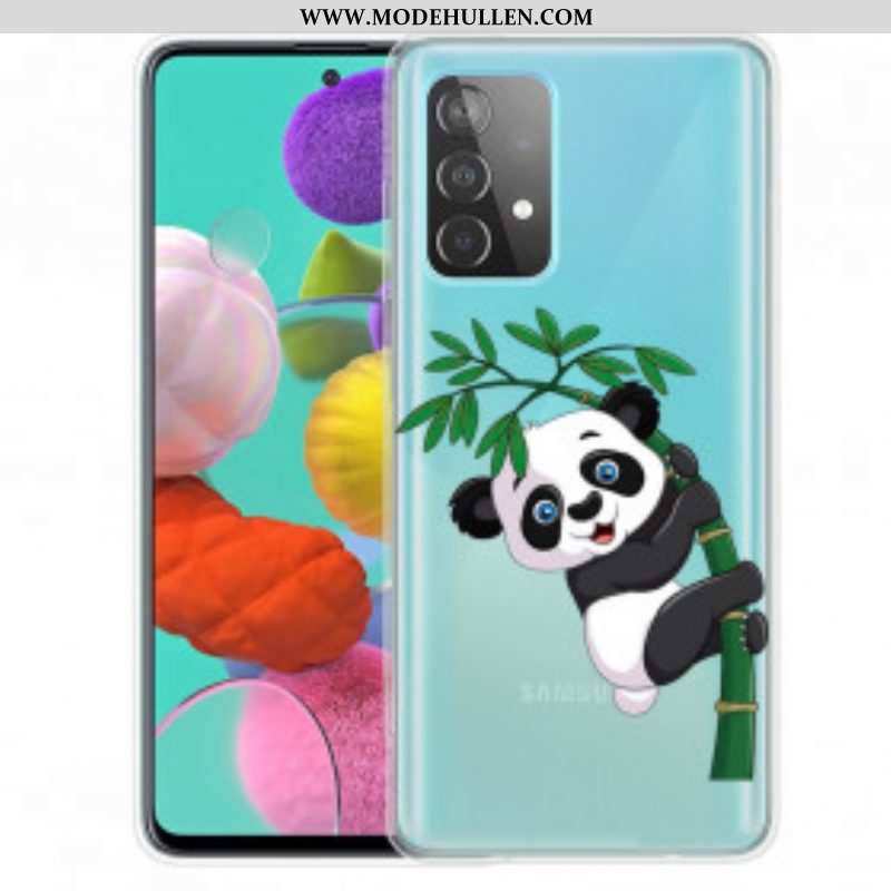 Handyhülle Für Samsung Galaxy A52 4G / A52 5G / A52s 5G Panda Auf Bambus