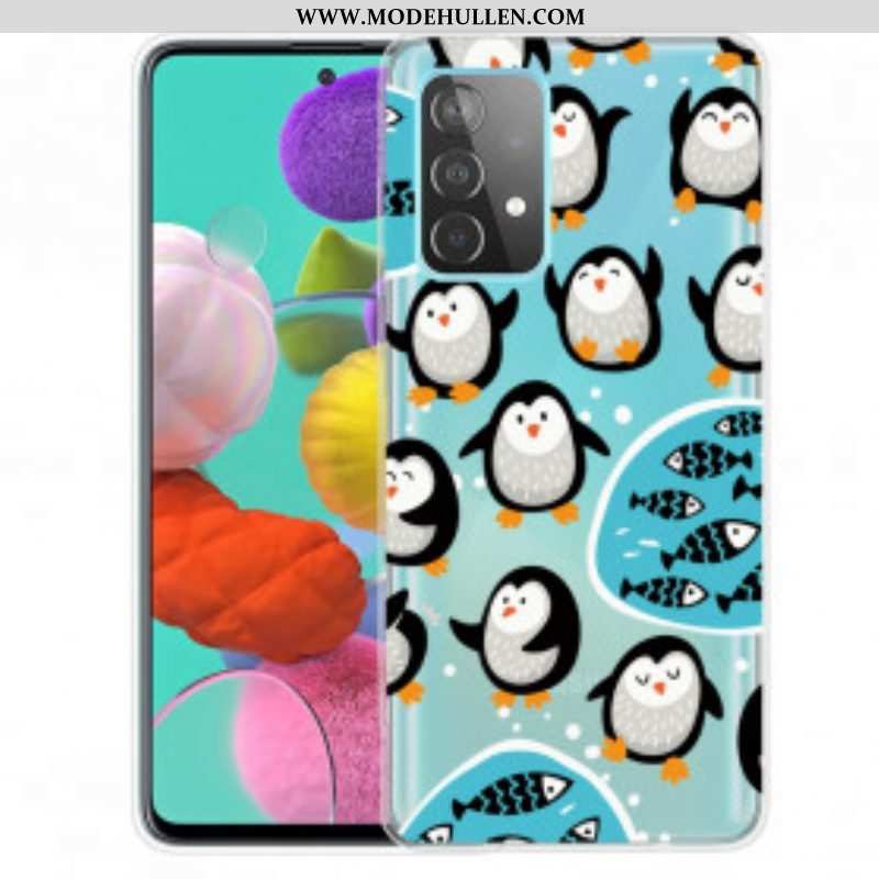 Handyhülle Für Samsung Galaxy A52 4G / A52 5G / A52s 5G Pinguine Und Fische