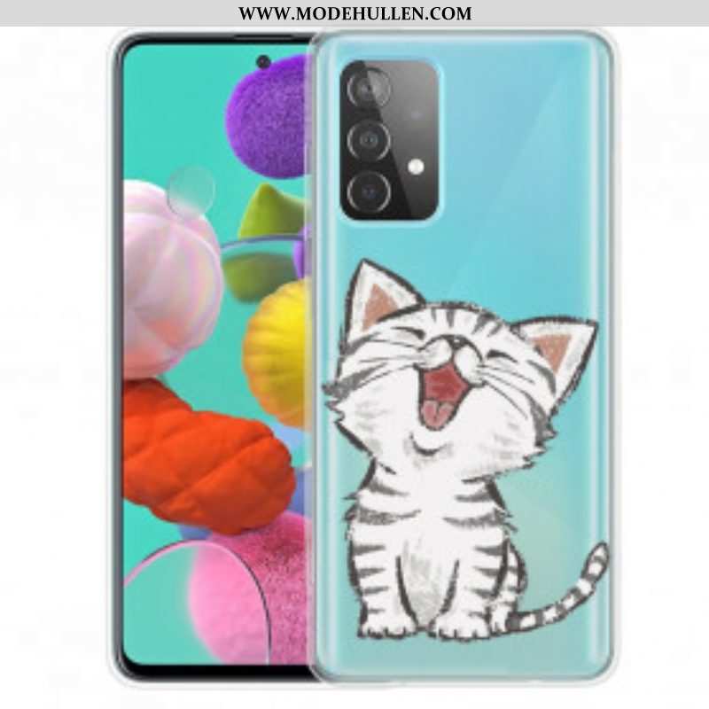 Handyhülle Für Samsung Galaxy A52 4G / A52 5G / A52s 5G Süße Katze