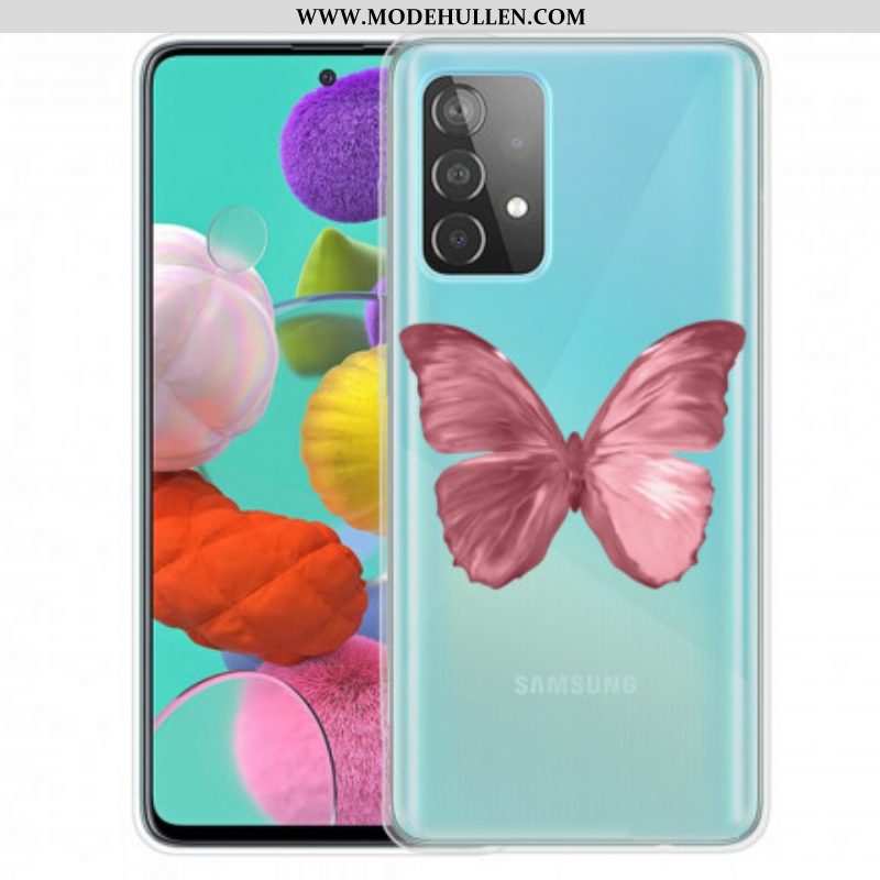 Handyhülle Für Samsung Galaxy A52 4G / A52 5G / A52s 5G Wilde Schmetterlinge