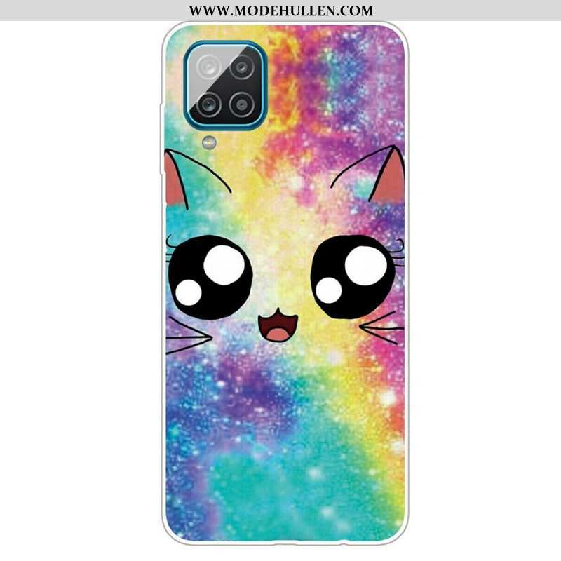 Handyhülle Für Samsung Galaxy M12 / A12 Cartoon-katze