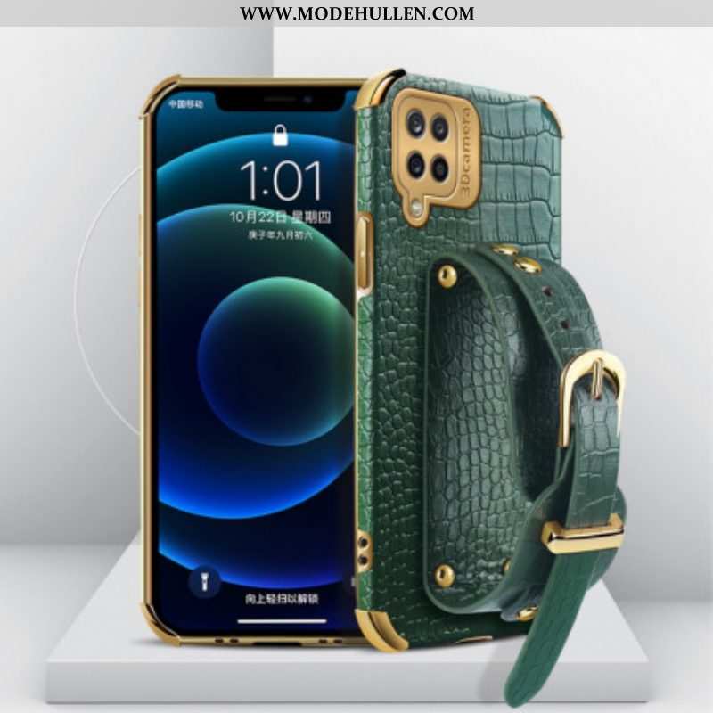 Handyhülle Für Samsung Galaxy M12 / A12 Kroko-armband