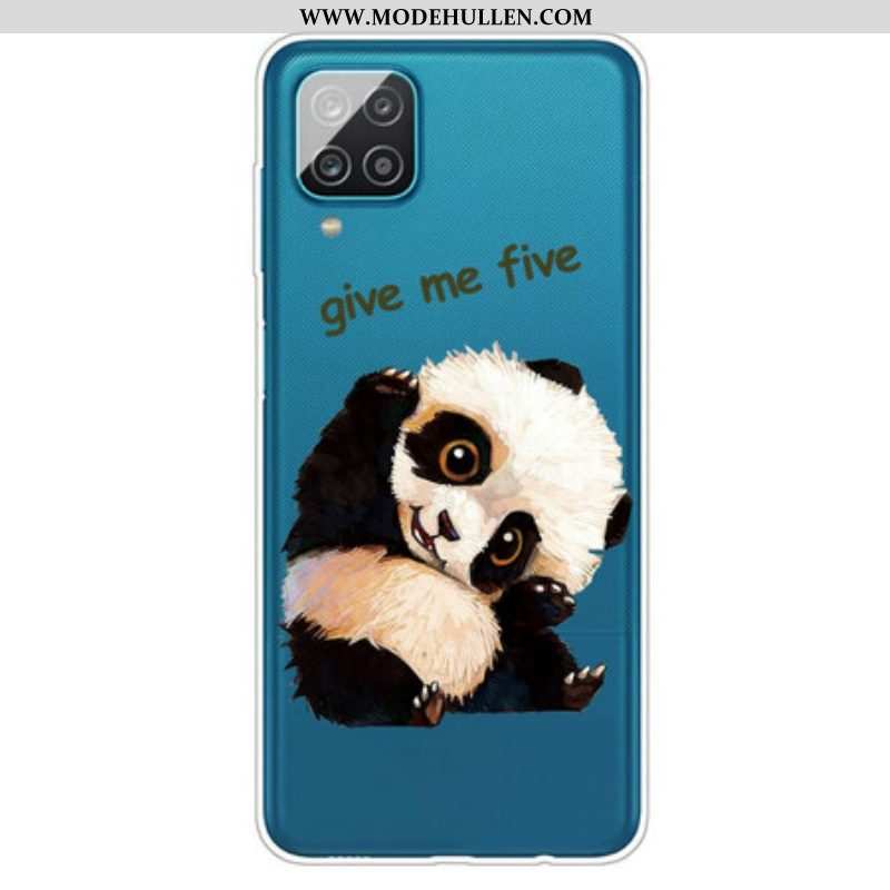 Handyhülle Für Samsung Galaxy M12 / A12 Nahtloser Panda. Gib Mir Fünf