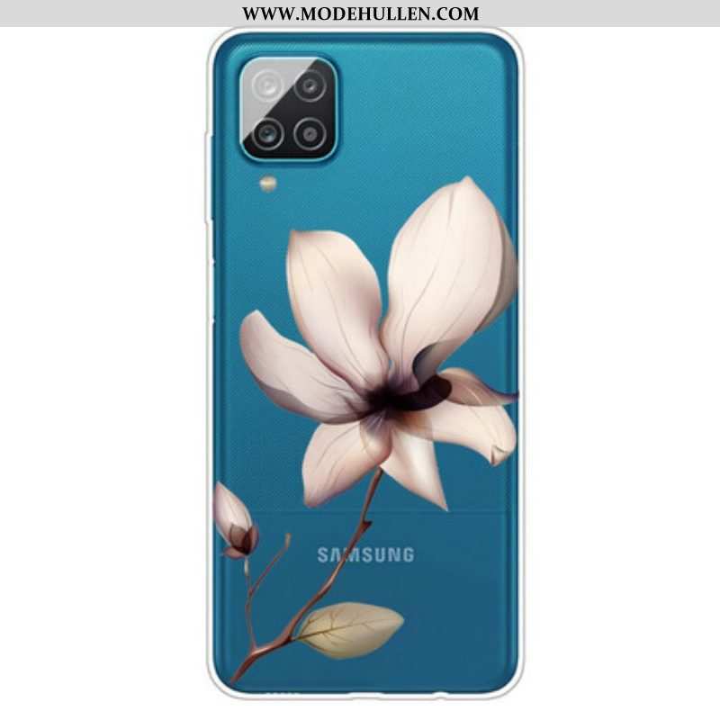 Handyhülle Für Samsung Galaxy M12 / A12 Premium-blumenmuster