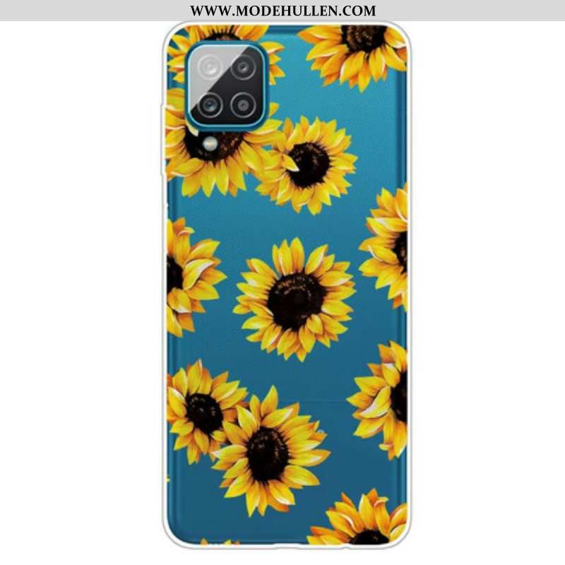 Handyhülle Für Samsung Galaxy M12 / A12 Sonnenblumen