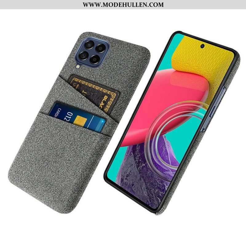 Handyhülle Für Samsung Galaxy M53 5G Kartenhalter Aus Stoff
