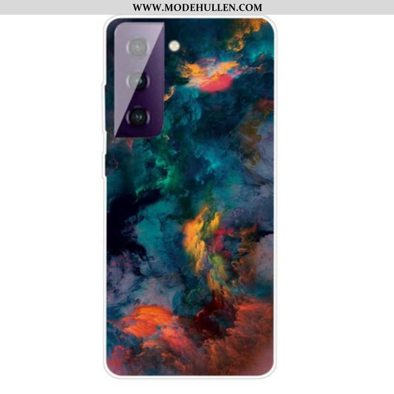 Handyhülle Für Samsung Galaxy S21 5G Bunte Wolken