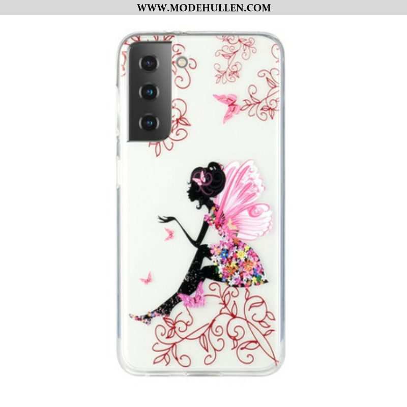 Handyhülle Für Samsung Galaxy S21 5G Transparente Blumenfee