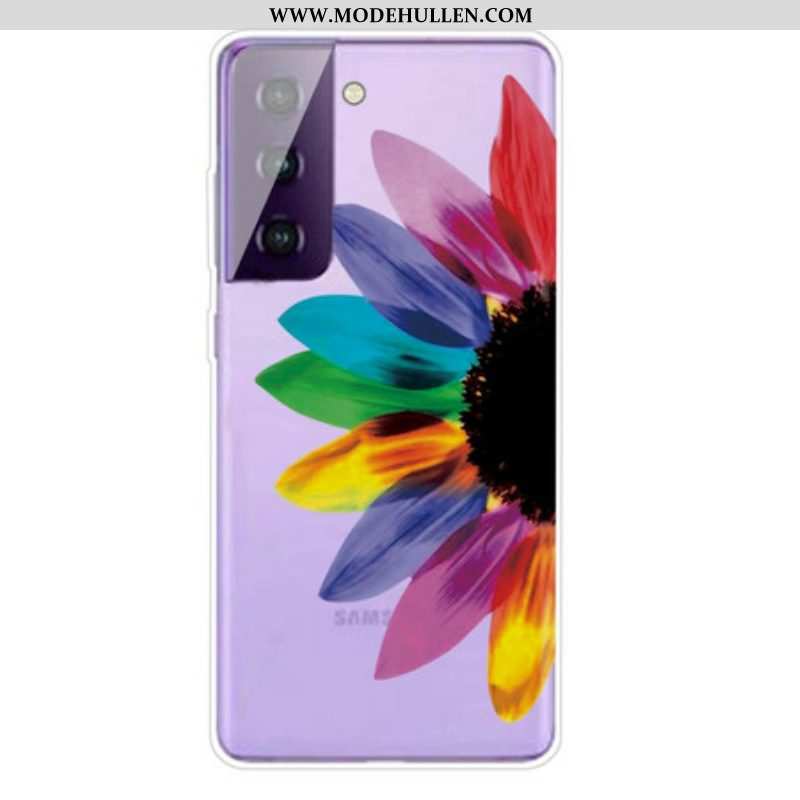 Handyhülle Für Samsung Galaxy S21 FE Bunte Blume