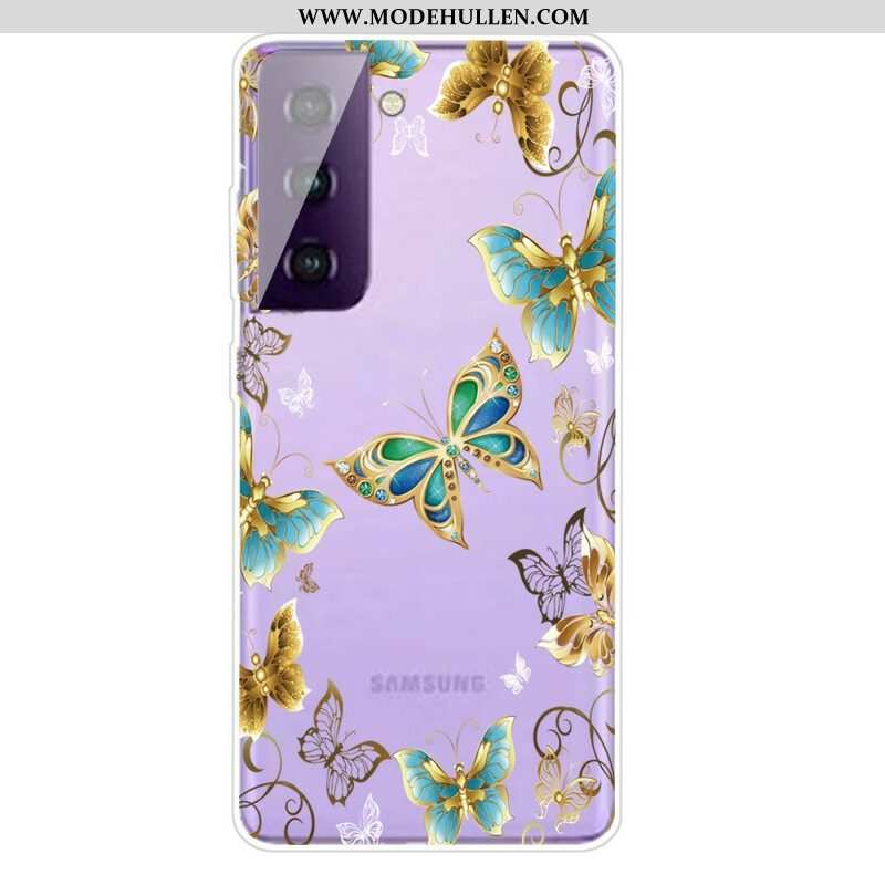 Handyhülle Für Samsung Galaxy S21 FE Entwerfen Sie Schmetterlinge