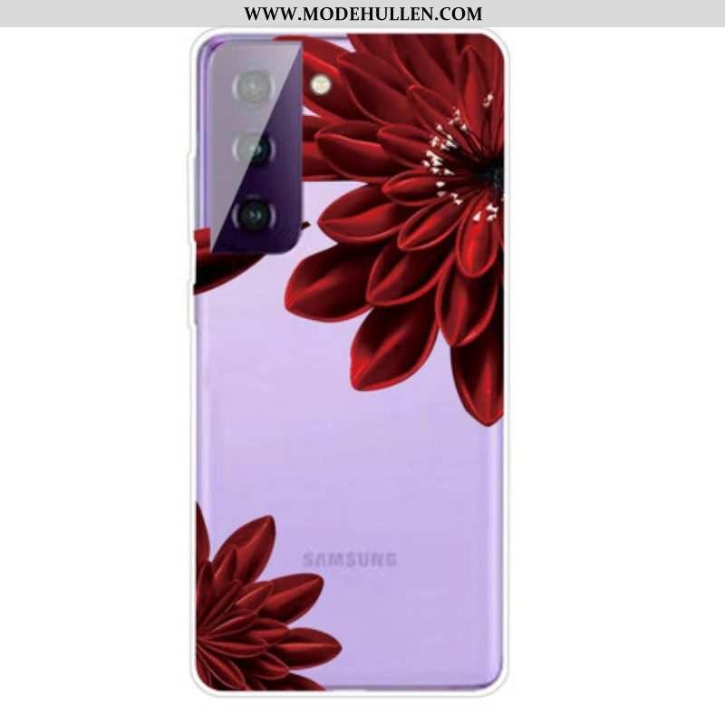 Handyhülle Für Samsung Galaxy S21 FE Wilde Blumen