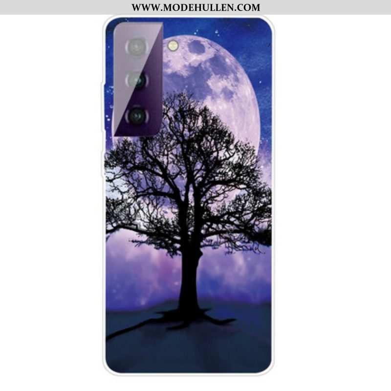 Handyhülle Für Samsung Galaxy S21 Plus 5G Baum Und Mond