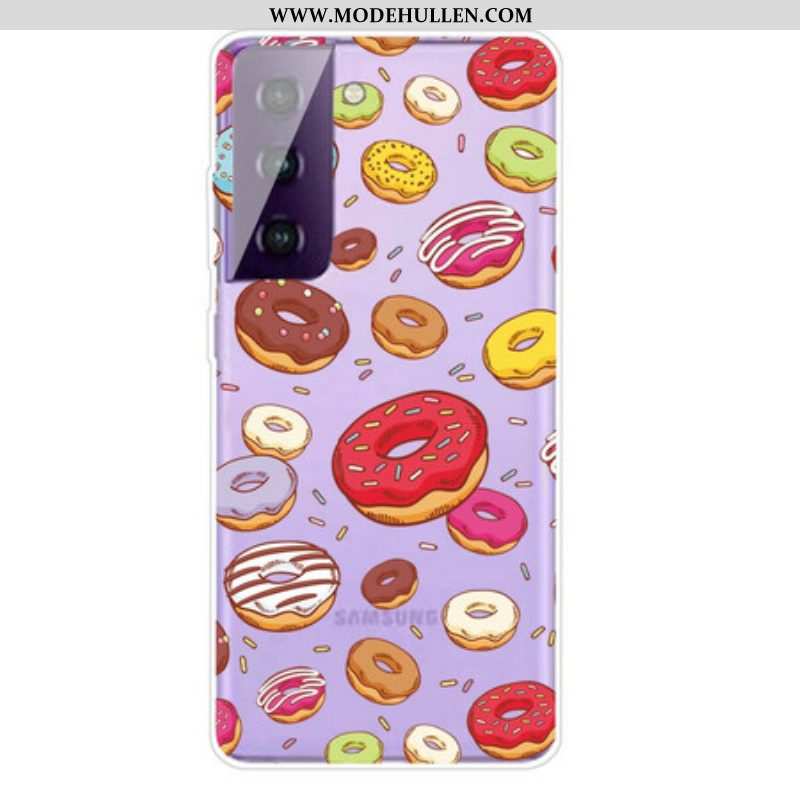 Handyhülle Für Samsung Galaxy S21 Plus 5G Ich Liebe Donuts