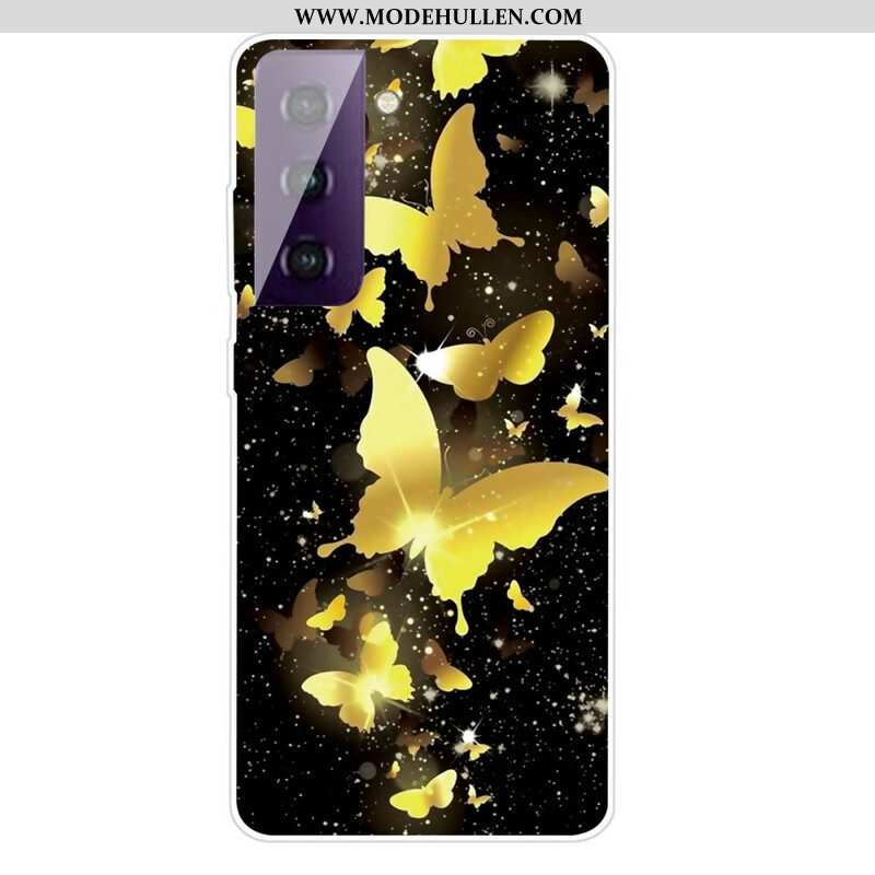 Handyhülle Für Samsung Galaxy S21 Plus 5G Wunderschöne Schmetterlinge