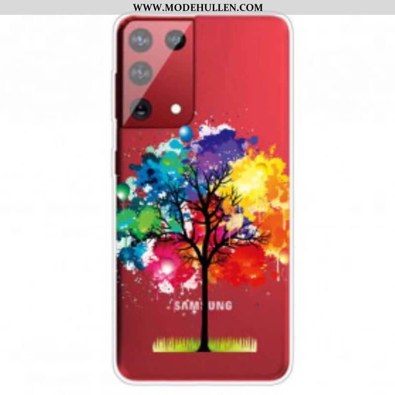 Handyhülle Für Samsung Galaxy S21 Ultra 5G Aquarellbaum