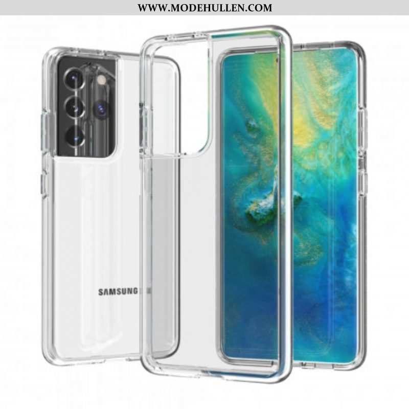 Handyhülle Für Samsung Galaxy S21 Ultra 5G Farbig Transparent