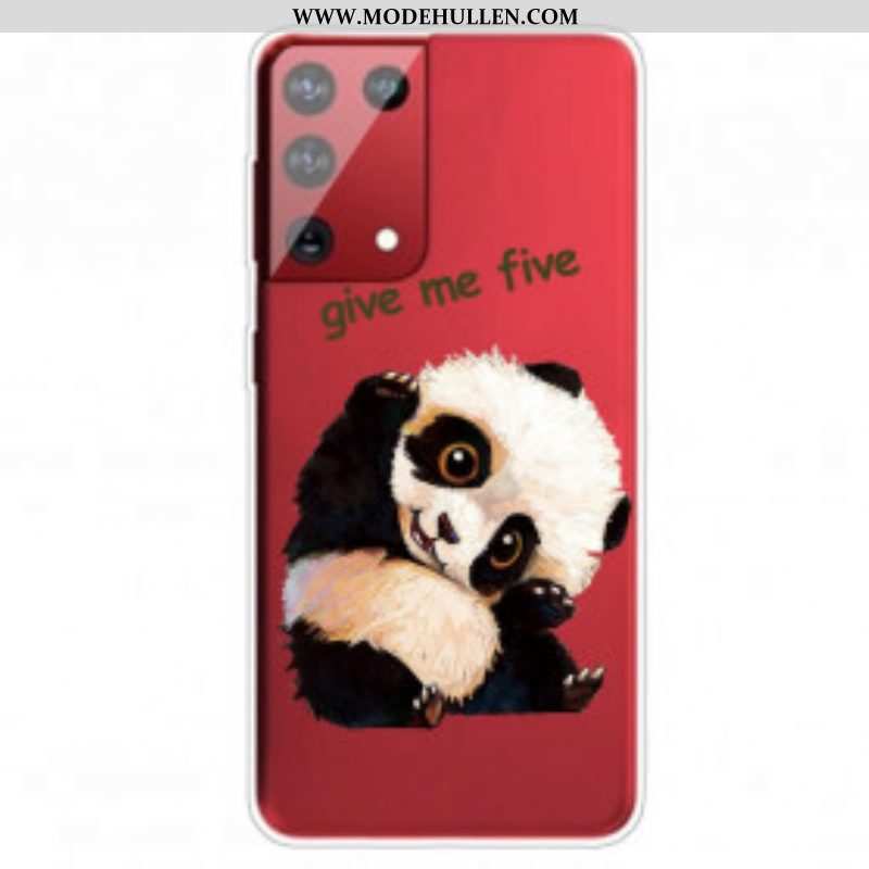 Handyhülle Für Samsung Galaxy S21 Ultra 5G Panda. Gib Mir Fünf