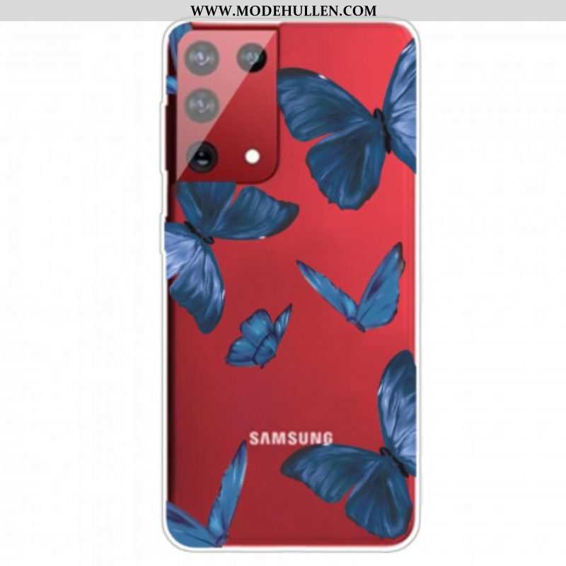 Handyhülle Für Samsung Galaxy S21 Ultra 5G Wilde Schmetterlinge