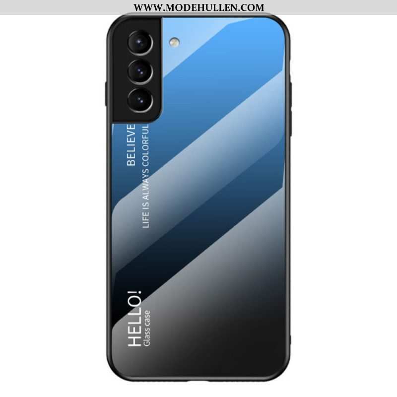 Handyhülle Für Samsung Galaxy S22 Plus 5G Gehärtetes Glas Hallo