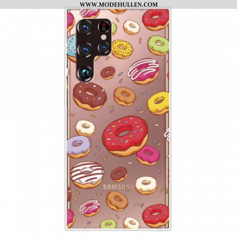Handyhülle Für Samsung Galaxy S22 Ultra 5G Ich Liebe Donuts