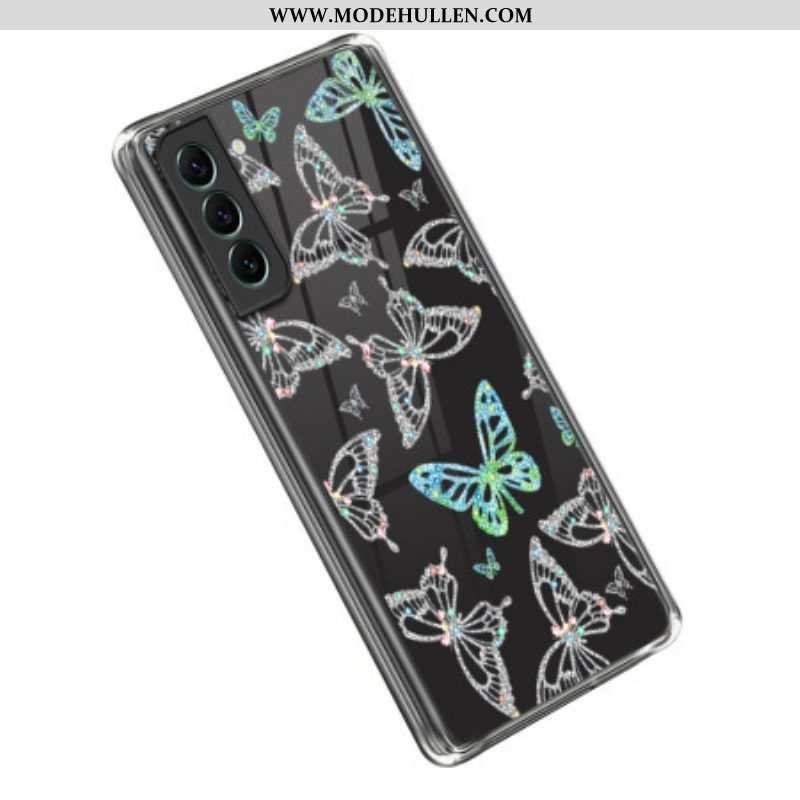 Handyhülle Für Samsung Galaxy S23 5G Nahtlose Schmetterlinge