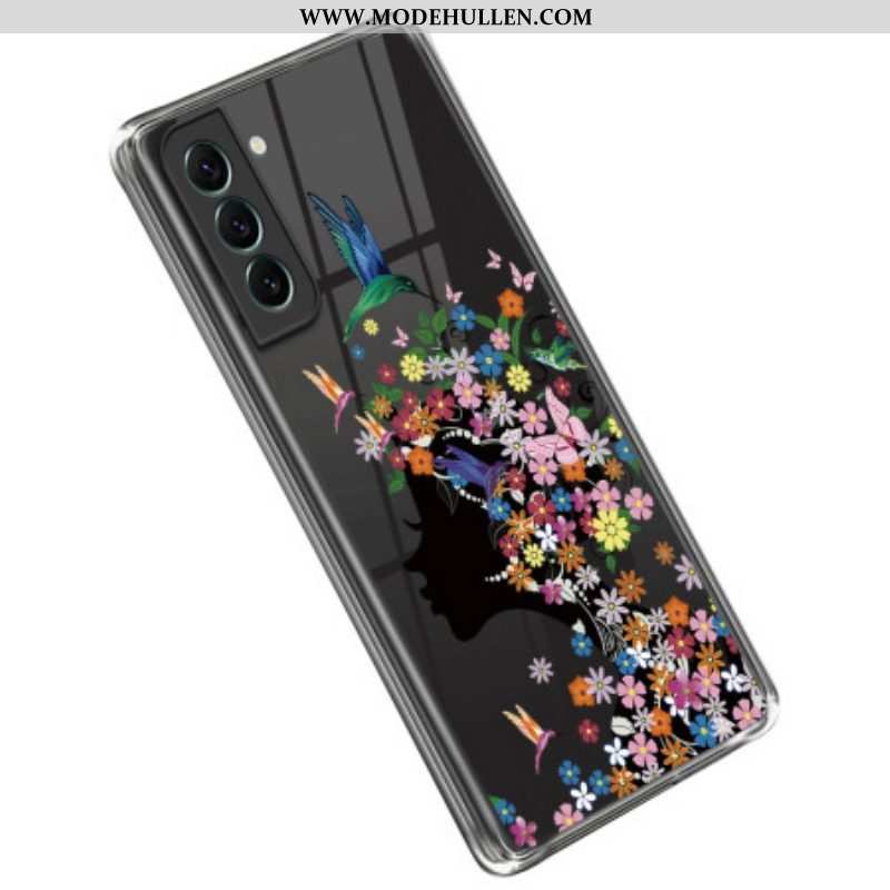 Handyhülle Für Samsung Galaxy S23 5G Transparenter Blütenkopf
